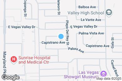 Map image of the property - 1692 Capistrano Ave