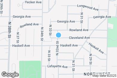 Map image of the property - 3223 Cleveland Ave