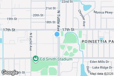 Map image of the property - 1543 N Tuttle Ave