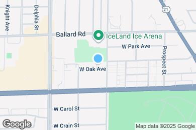 Map image of the property - 8418 W Oak Ave