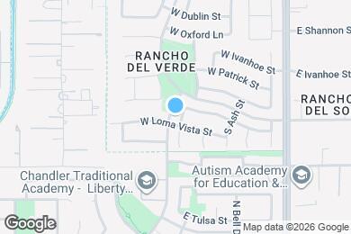 Map image of the property - 1924 S Oak St