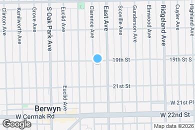 Map image of the property - 1905 Clarence Ave