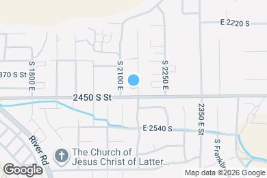 Map image of the property - 2422 S 2160 E