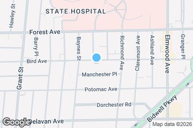 Map image of the property - 425 Bird Ave