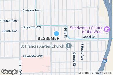 Map image of the property - 1637 Cedar St
