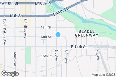 Map image of the property - 401 E 13th St