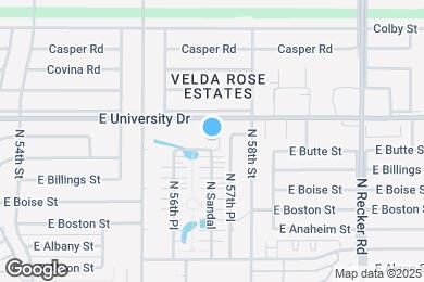 Map image of the property - 5722 E Butte St