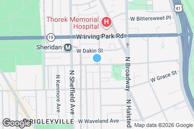 Map image of the property - 736 W Sheridan Rd