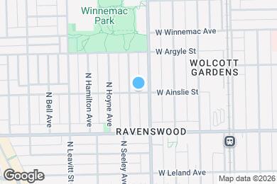 Map image of the property - 2016 W Ainslie St