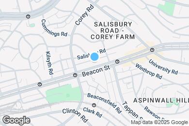 Map image of the property - 1734 Beacon St