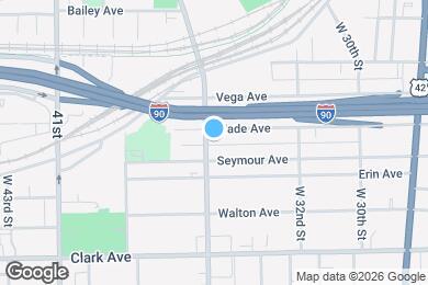 Map image of the property - 3449 Wade Ave