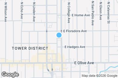Map image of the property - 1345 N Van Ness Ave