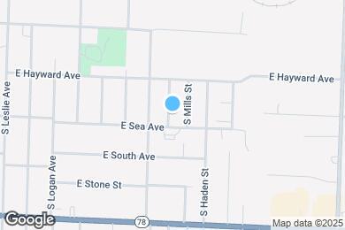 Map image of the property - 821 S Saville Ave