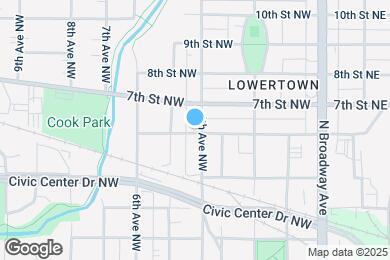 Map image of the property - 601 4th Ave NW