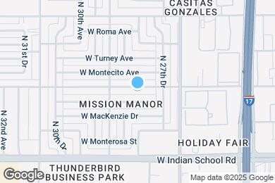 Map image of the property - 2801 W Glenrosa Ave