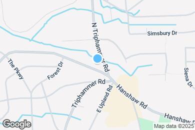 Map image of the property - 820 Hanshaw Rd