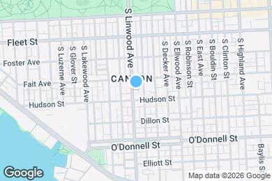 Map image of the property - 825 S Linwood Ave