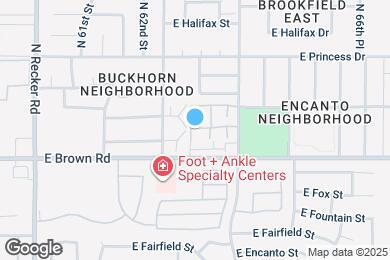 Map image of the property - 6262 E Brown Rd