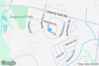 Map image of the property - 118 Larkspur Dr