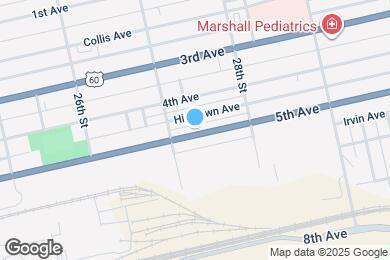 Map image of the property - 2718 5th Ave