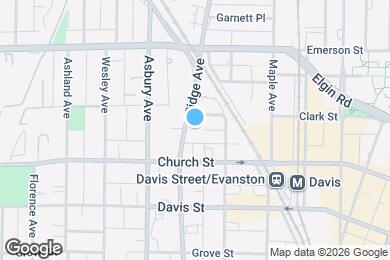 Map image of the property - 1717 Evanston