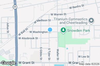 Map image of the property - 1009 W Washington St
