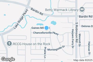 Map image of the property - 1016 Chancellorsville Pkwy