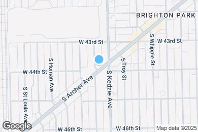 Map image of the property - 4355 S Sawyer Ave