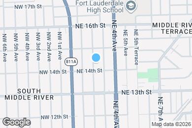 Map image of the property - 1412 NE 2nd Ave