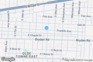 Map image of the property - 1049 Franklin Ave