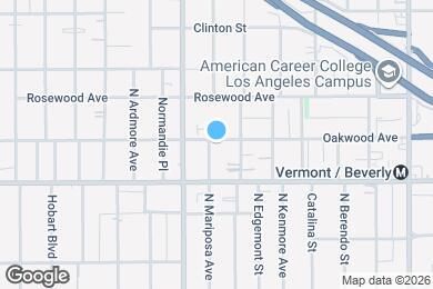 Map image of the property - 338 N Mariposa Ave
