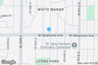 Map image of the property - 5506 W Oklahoma Ave