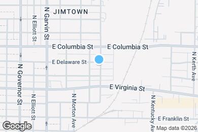 Map image of the property - 761 E Delaware St