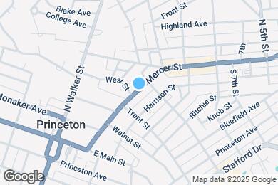 Map image of the property - 1121 Mercer St