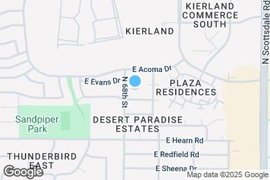 Map image of the property - 6807 E Evans Dr
