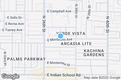 Map image of the property - 3703 E Montecito Ave