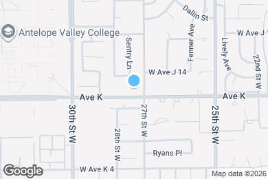 Map image of the property - 2717 W Avenue K