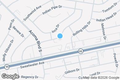 Map image of the property - 2790 Tonto Dr