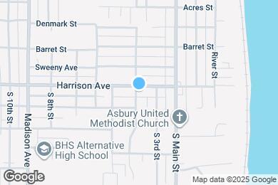 Map image of the property - 327 Harrison Ave