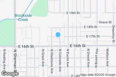 Map image of the property - 1628 N Colorado Ave