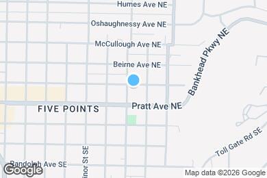 Map image of the property - 1508 Ward Ave NE