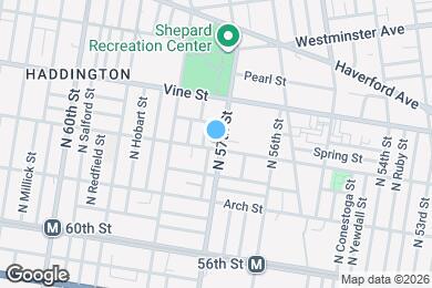 Map image of the property - 204 N 57th St