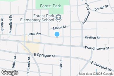 Map image of the property - 1120 Junia Ave