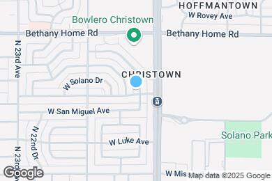 Map image of the property - 5702 N 19th Dr