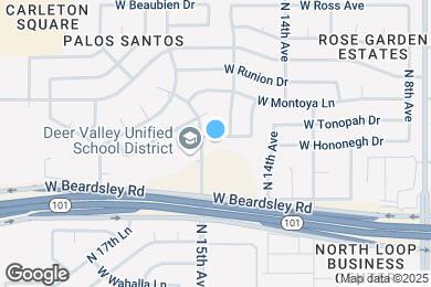 Map image of the property - 1453 W Tonopah Dr