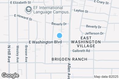 Map image of the property - 1739 E Washington Blvd