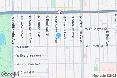 Map image of the property - 1425 N Maplewood Ave