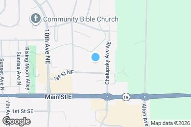 Map image of the property - 1405 1st St NE
