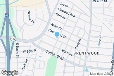 Map image of the property - 603 Woodbine St