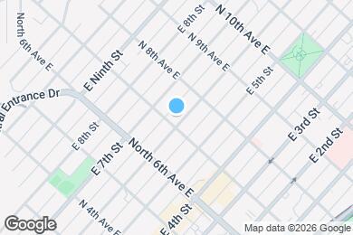 Map image of the property - 705 E 6th St